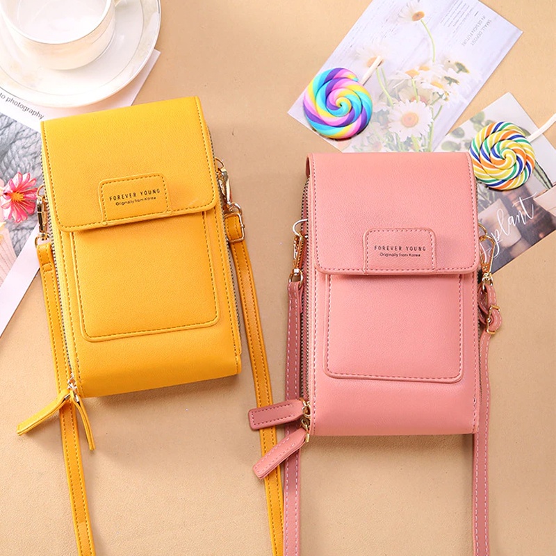 Tas Hp Wanita Tas Selempang Forever Young Bahan Miniso Terbaru Model Import KIARA &amp; VALEE