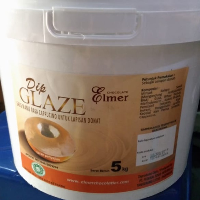 Elmer Dip Glaze - Topping Donat Capuccino 5kg - Gosend Only!!!