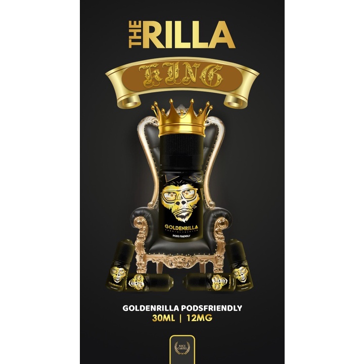 Liquid Goldenrilla Pods Friendly 30ML 12mg by IJC Berpita Cukai