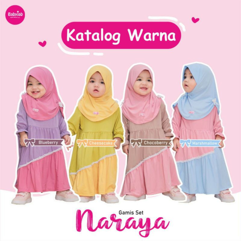 GAMIS SET NARAYA - BABYJAB (Gamis Anak terbaru)