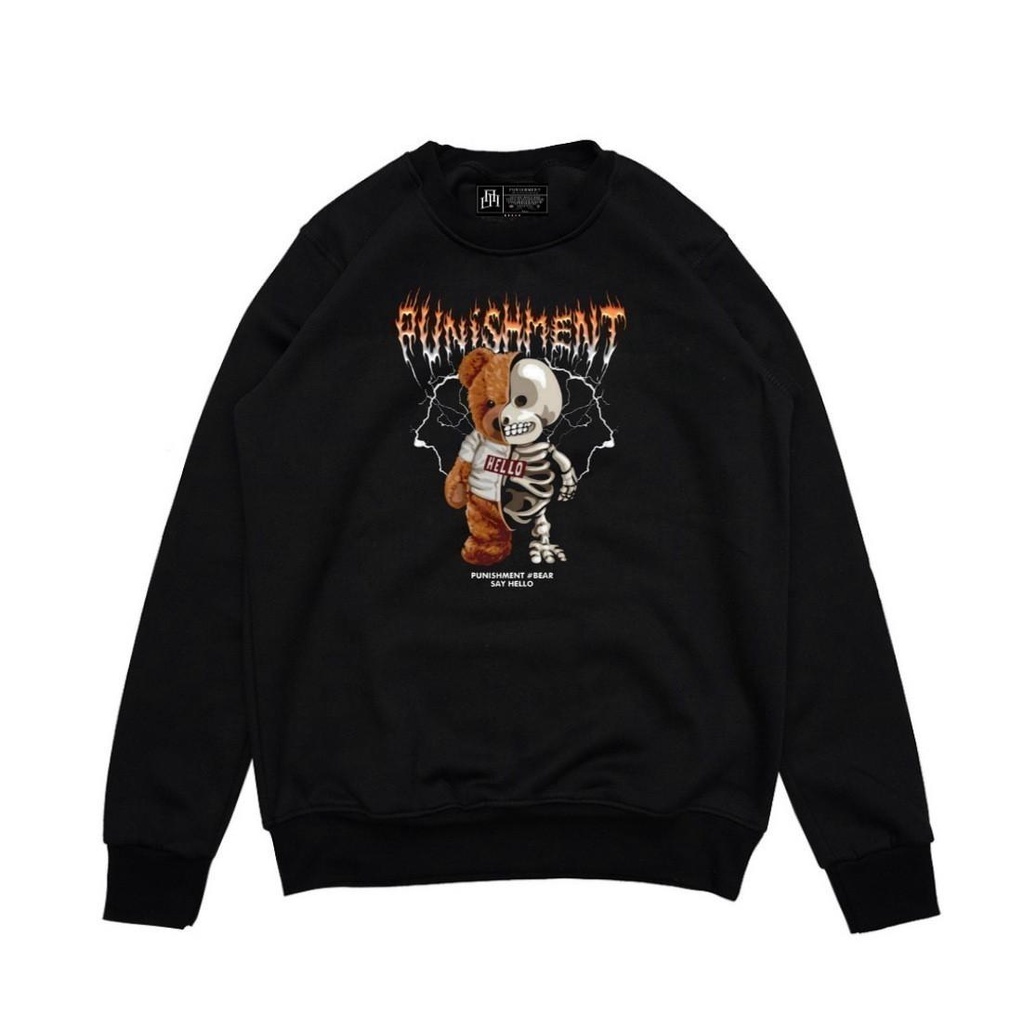 Punisment Original Sweater Crewneck Font Bordir Ori Aesthetic Parah (BISA COD)