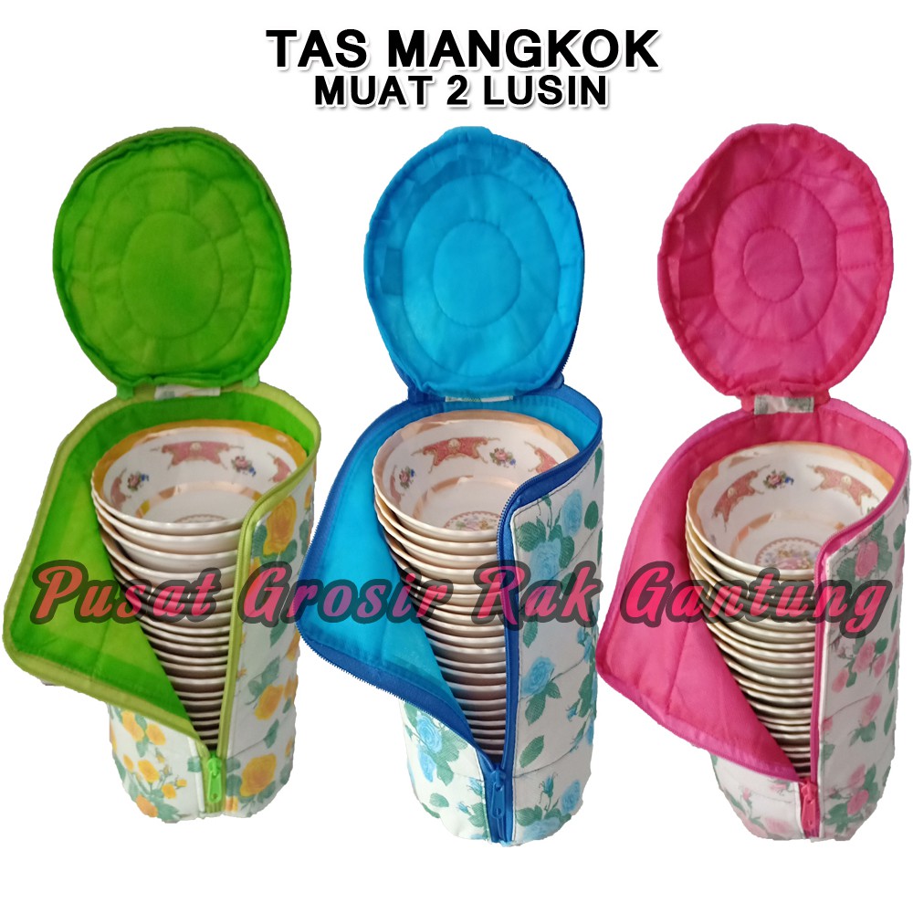  Bisa COD PROMO MURAH  RAK TAS MANGKOK MOTIF BUNGA MUAT 2 