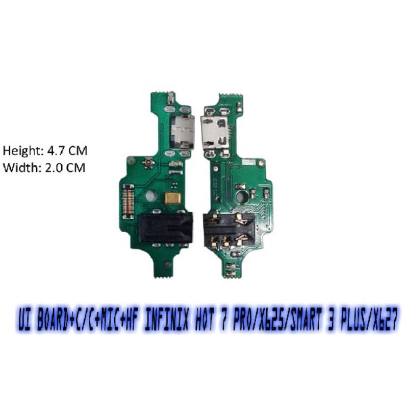 FLEXIBLE INFINIX HOTE 7 PRO X625 CHAS PCB PAPAN CAS UI KONEKTOR MIC
