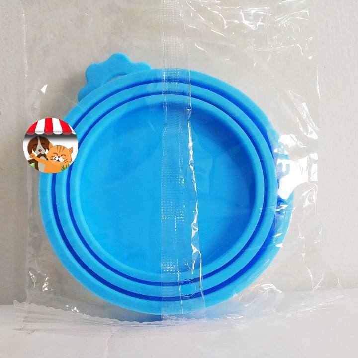 Penutup Kaleng Makanan Kucing - Silicone Canned Cat Food Lid Cover