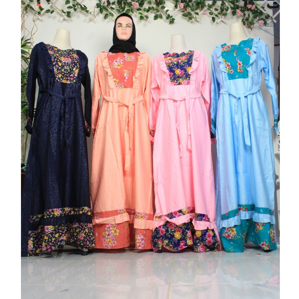 GAMIS EMBOS SABINA katun jepang rempel busui syari pesta hits modern muslimah