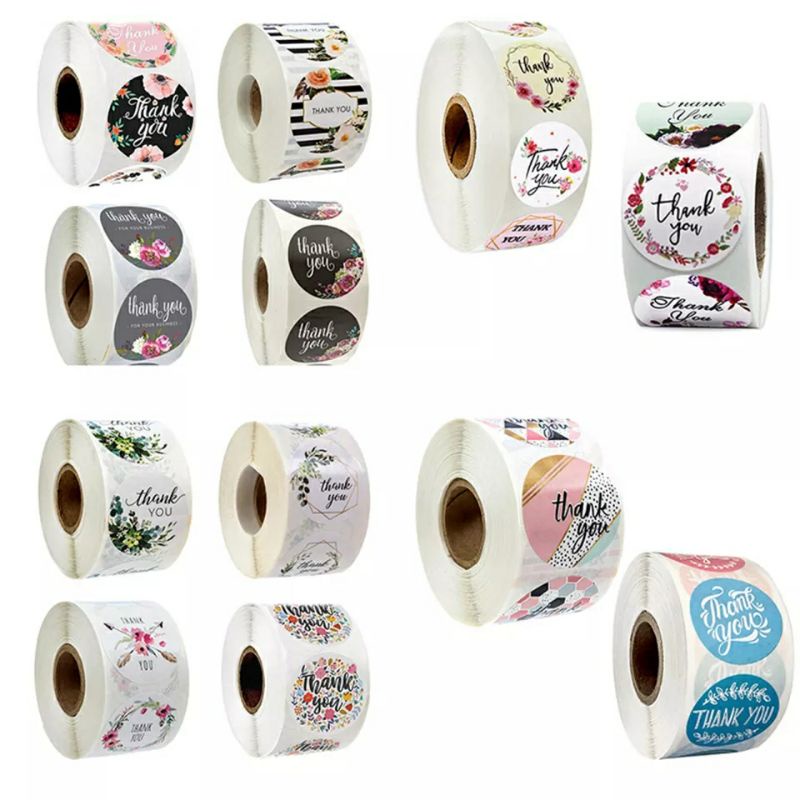 [MYUME.STORE] 500 pcs Stiker thank you/segel thank you/thanks for order/ label online shop-3