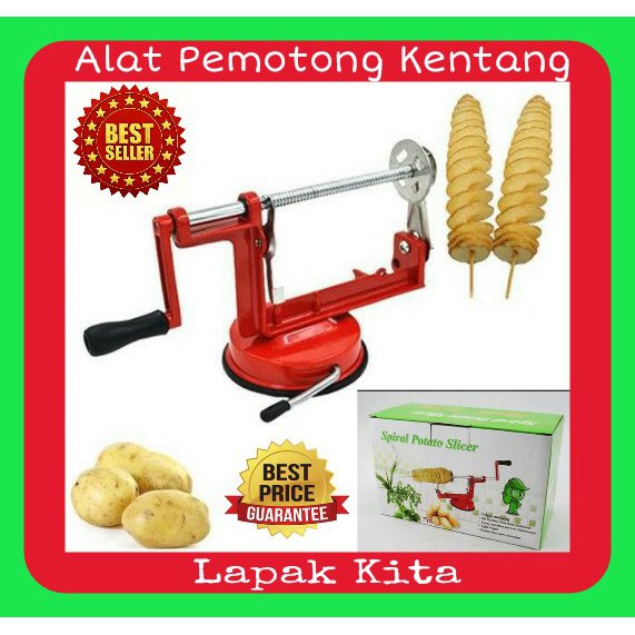 Alat Potong Kentang Spiral / Pemotong Kentang Spiral / kentang ulir / Potato Spiral Slicer