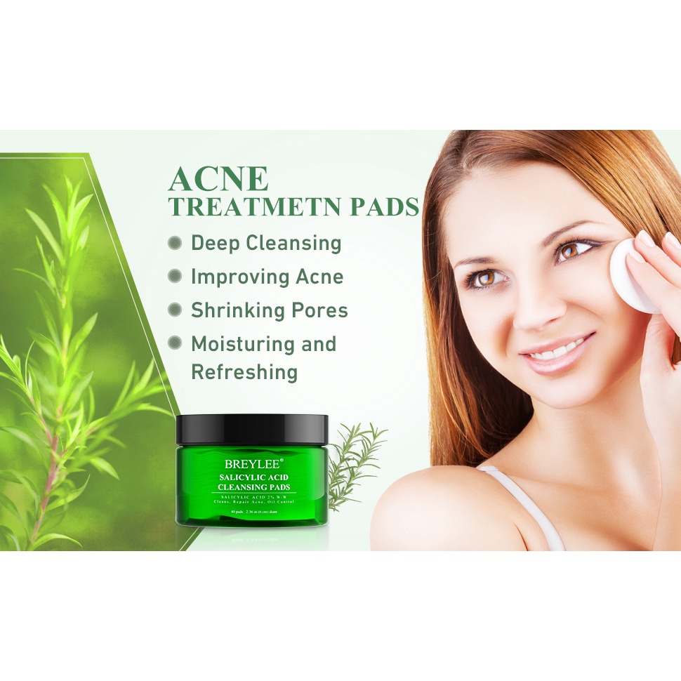 𝐑𝐀𝐃𝐘𝐒𝐀 - BREYLEE Tea Tree Salicylic Acid Cleansing Pad