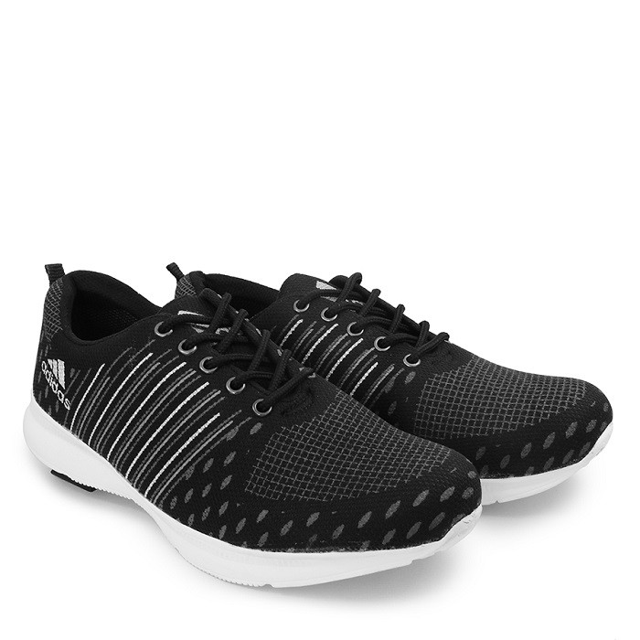 BAYAR DIRUMAH !! SEPATU ADIDAS RUNNING HITAM/ SNEAKERS OLAHRAGA PRIA / OUTDOOR JOGGING FITNESS SPORT