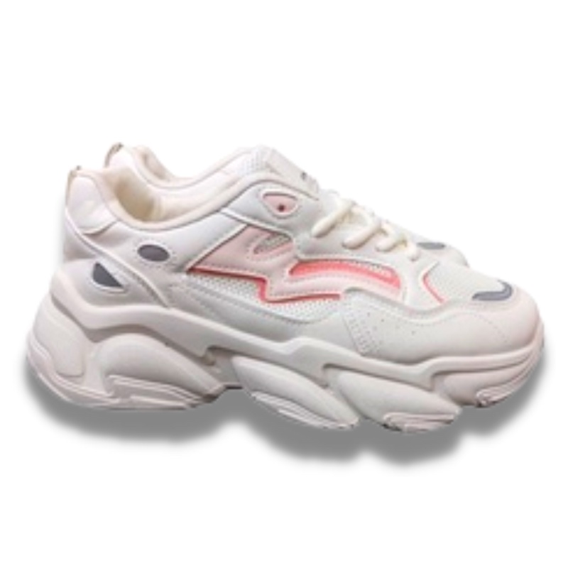 [J.Walk] Sepatu Sneakers Tali Wanita Import / Sepatu Trendy Casual Kuliah Kualitas Premium - 283
