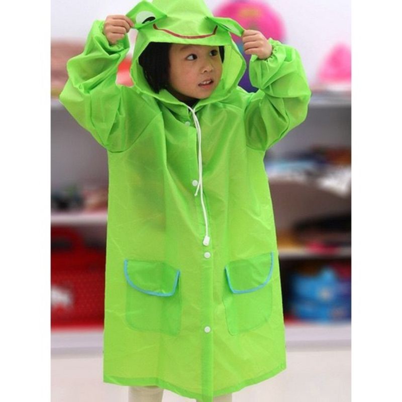 Jas Hujan Anak Lucu Hoddie Jas Hujan Motif Funny Rain Coat For Kids