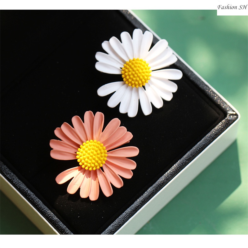 M70071 Bros Pin Bentuk Bunga Daisy Bahan Plastik