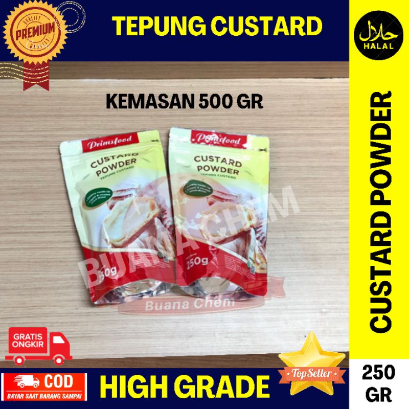 

Primsfood Custard Powder 250 gram Pouch / Serbuk Bubuk Tepung Custard