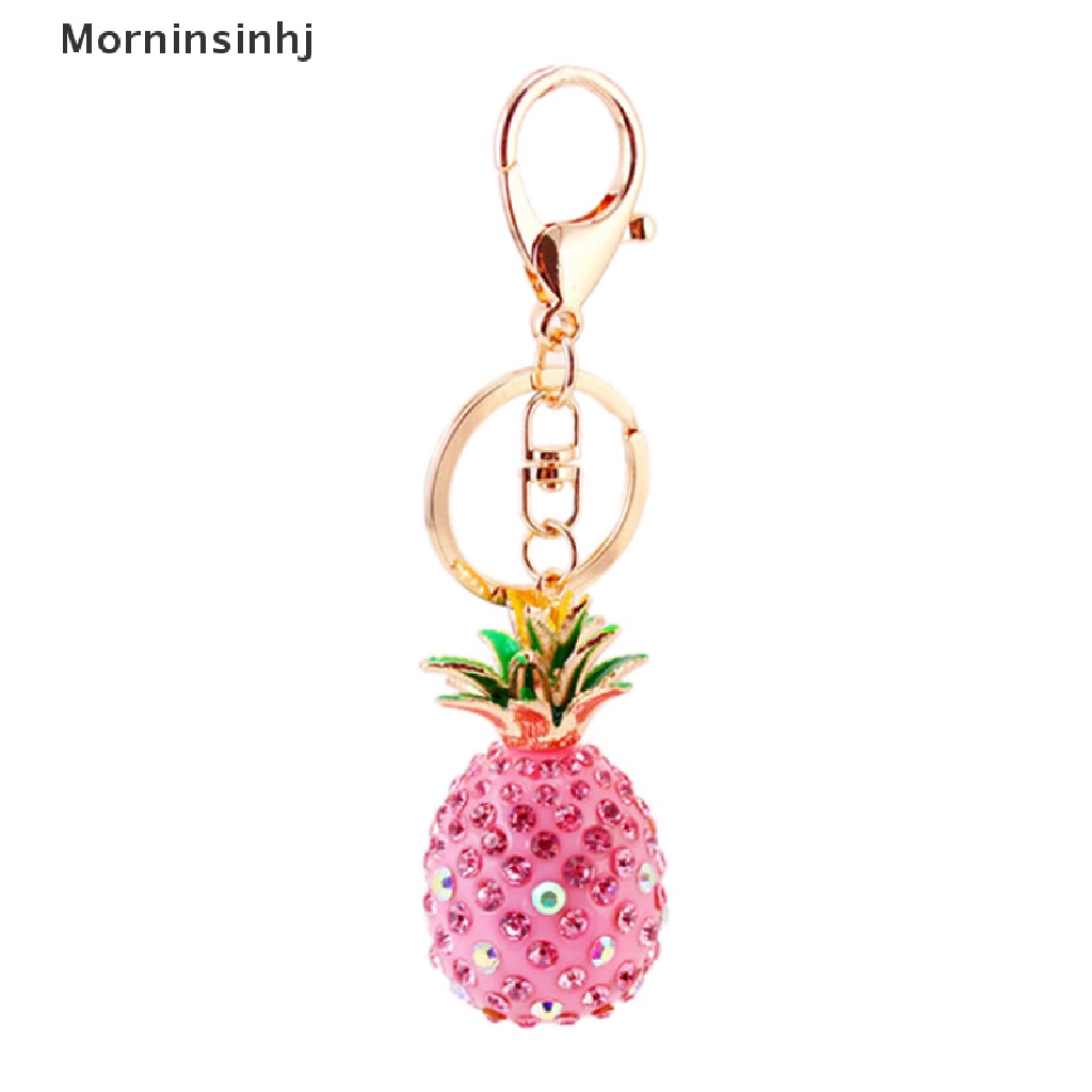 Mornin Nanas Kristal Berlian Imitasi Keyring Charm Liontin Tas Gantungan Kunci Rantai Keychain id