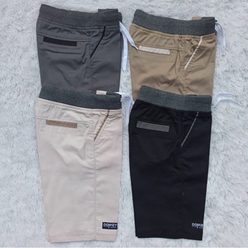 Promo Termurah Celana Pendek Pria Chinos Premium 70 dapat 5 Chino Chinos Chino Chinos karet pinggang rip kolor-3