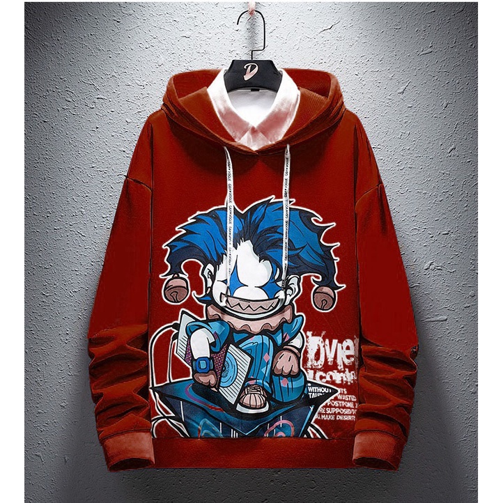 FORTGLASS CLOWN SWEATER HODIE RAJUT JUMPER POLOS PRIA LENGAN PANJANG