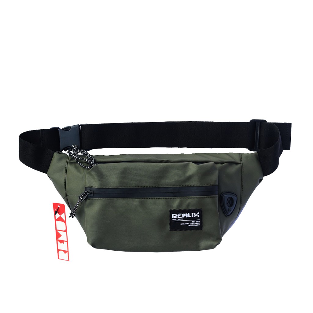 Tas Waistbag REMUX Original Bimo Waterproof/ Tas Pria Wanita Waitsbag Anti Air/Tas Pinggang Waterproof Anti Air Pria Wanita Remux Bimo Original