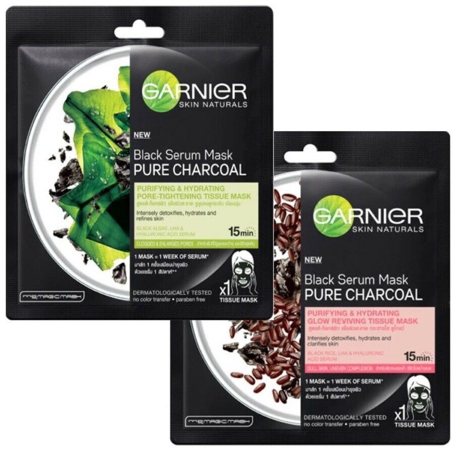 Garnier Pure Charcoal Rice Mask &amp; Algae