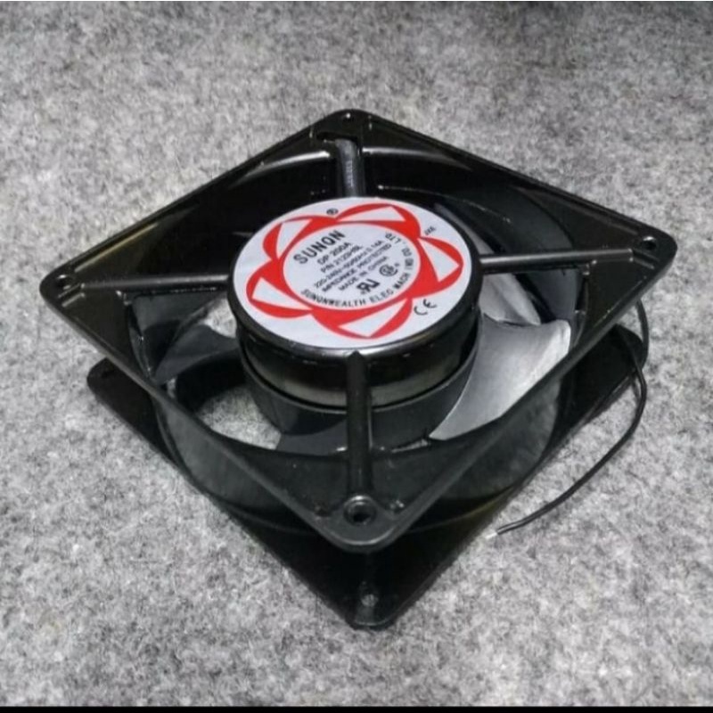 Fan ac sunon 12cm + jaring AC 220v body besi