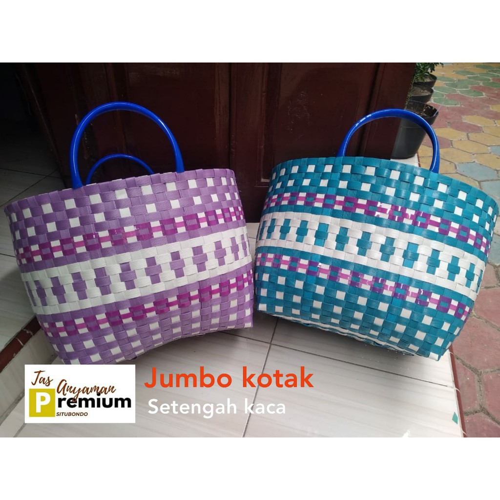 (JUMBO) Tas Belanja/ Tas Souvenir/ Tas Anyaman Premium Situbondo uk Jumbo