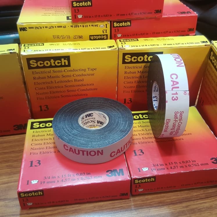 Scotch 13 3m Electrical Semi Conducting Tape Rubber Isolasi 3m Shopee Indonesia