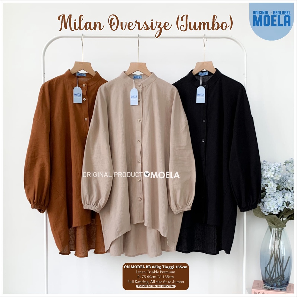 BLOUSE OVERSIZE JUMBO - MILAN OVERSIZE MOELA