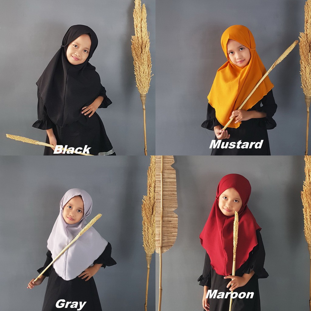 Hijab Instant Bergo Maryam Anak