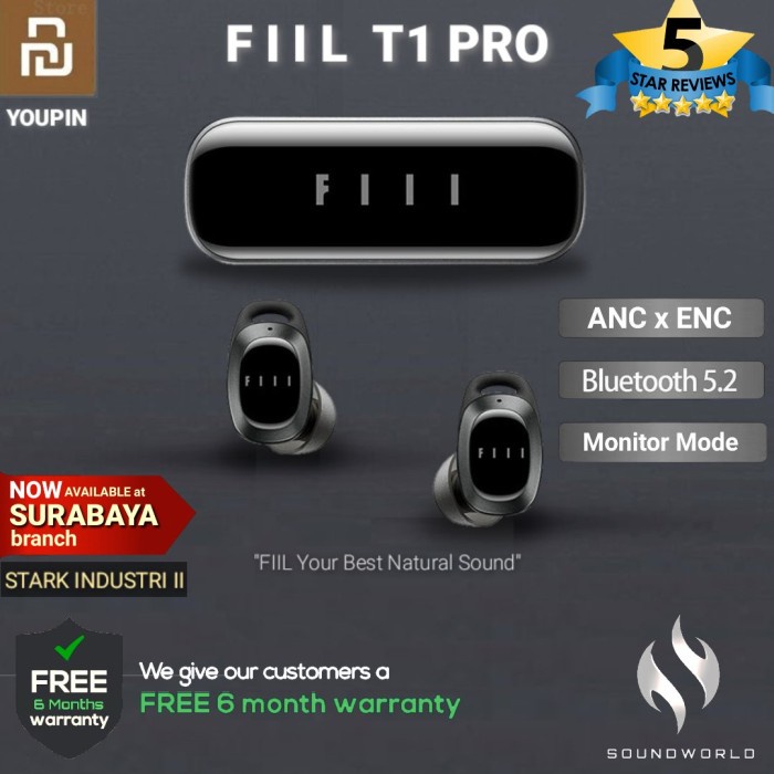 Limited - Original Fiil T1 Pro Wireless Noise Reduction Earbuds Tws Bluetooth