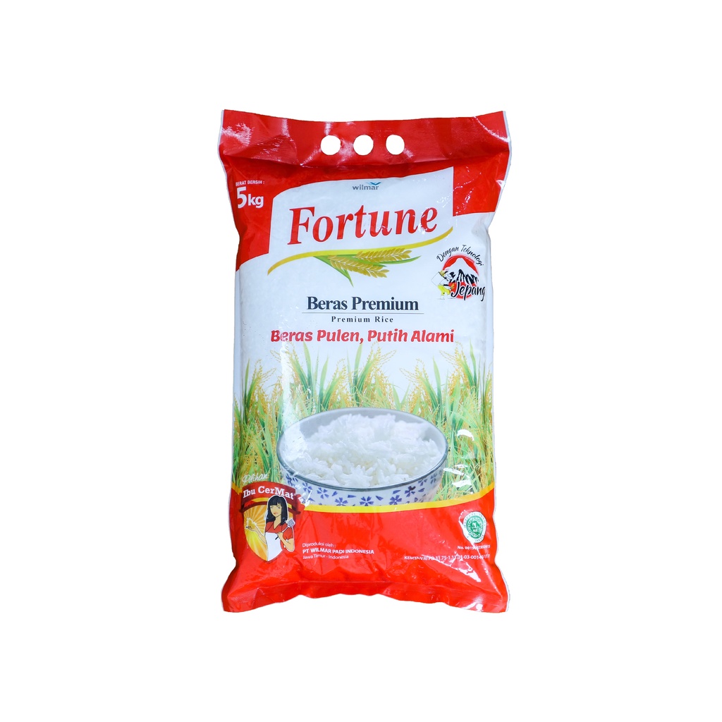 

BERAS PREMIUM FORTUNE KEMASAN 5KG ENAK PULEN DAN BERSIH