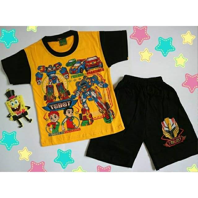 Kaos anak - Setelan TOBOT - Pakaian anak cowok
