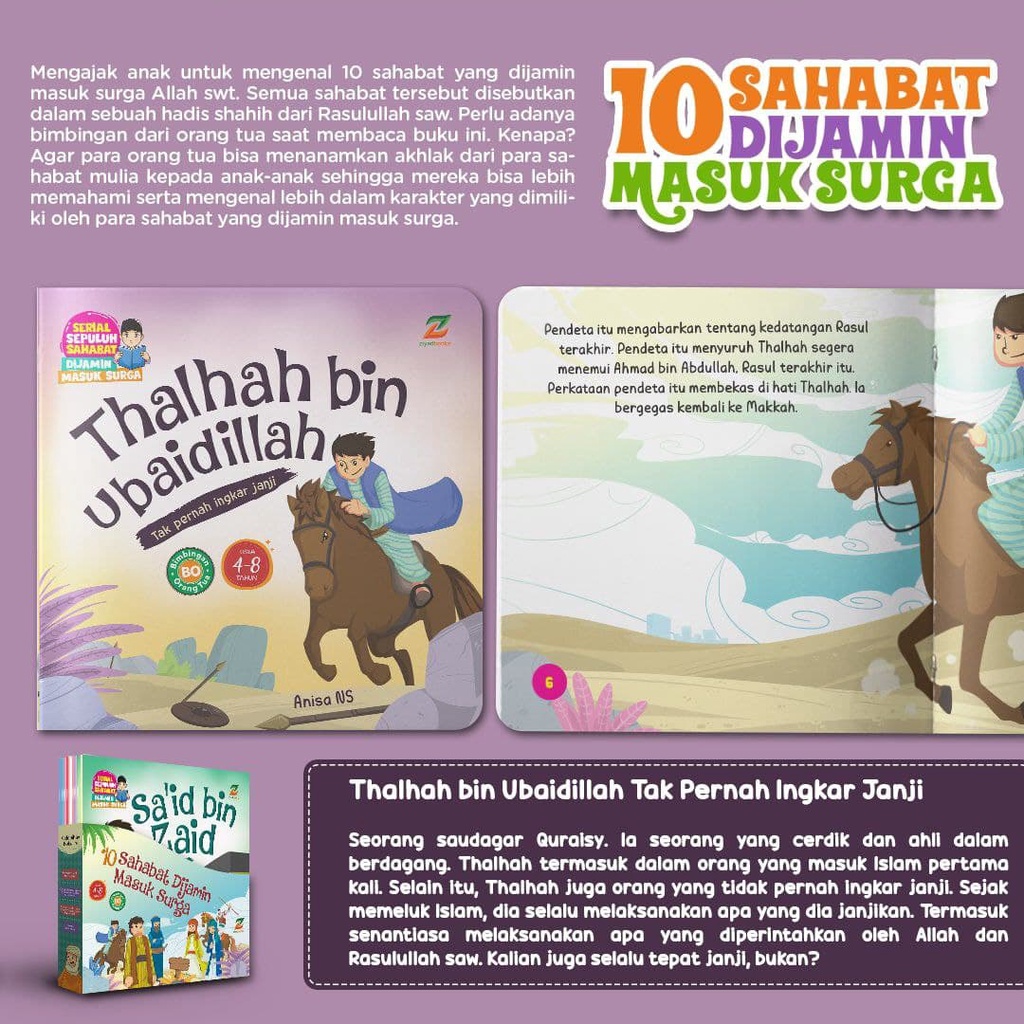 10 Sahabat Dijamin masuk Surga buku cerita anak islami