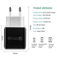 Travel Charger QC 3.0 Fast Charger Quick Charger Samsung xiaomi QC314