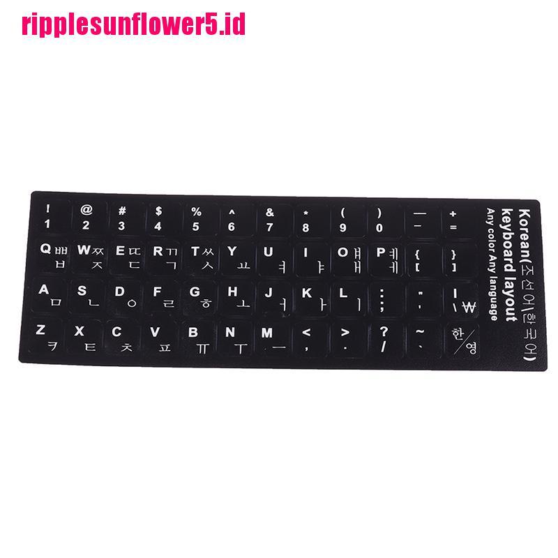 1pc Stiker Pelindung Keyboard Motif Print Gaya Korea