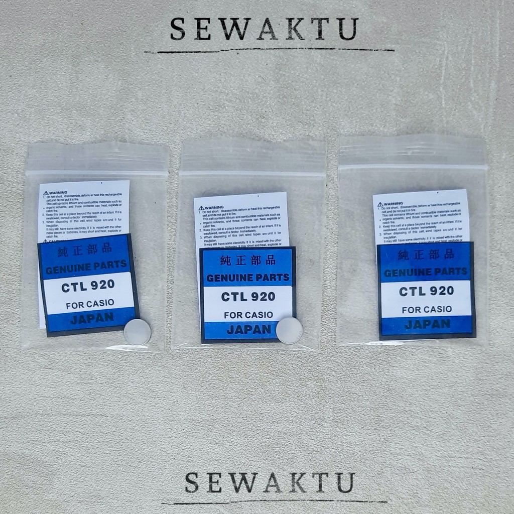 BATERAI SOLAR CTL 920 FOR CASIO BATRE JAM TANGAN SOLAR