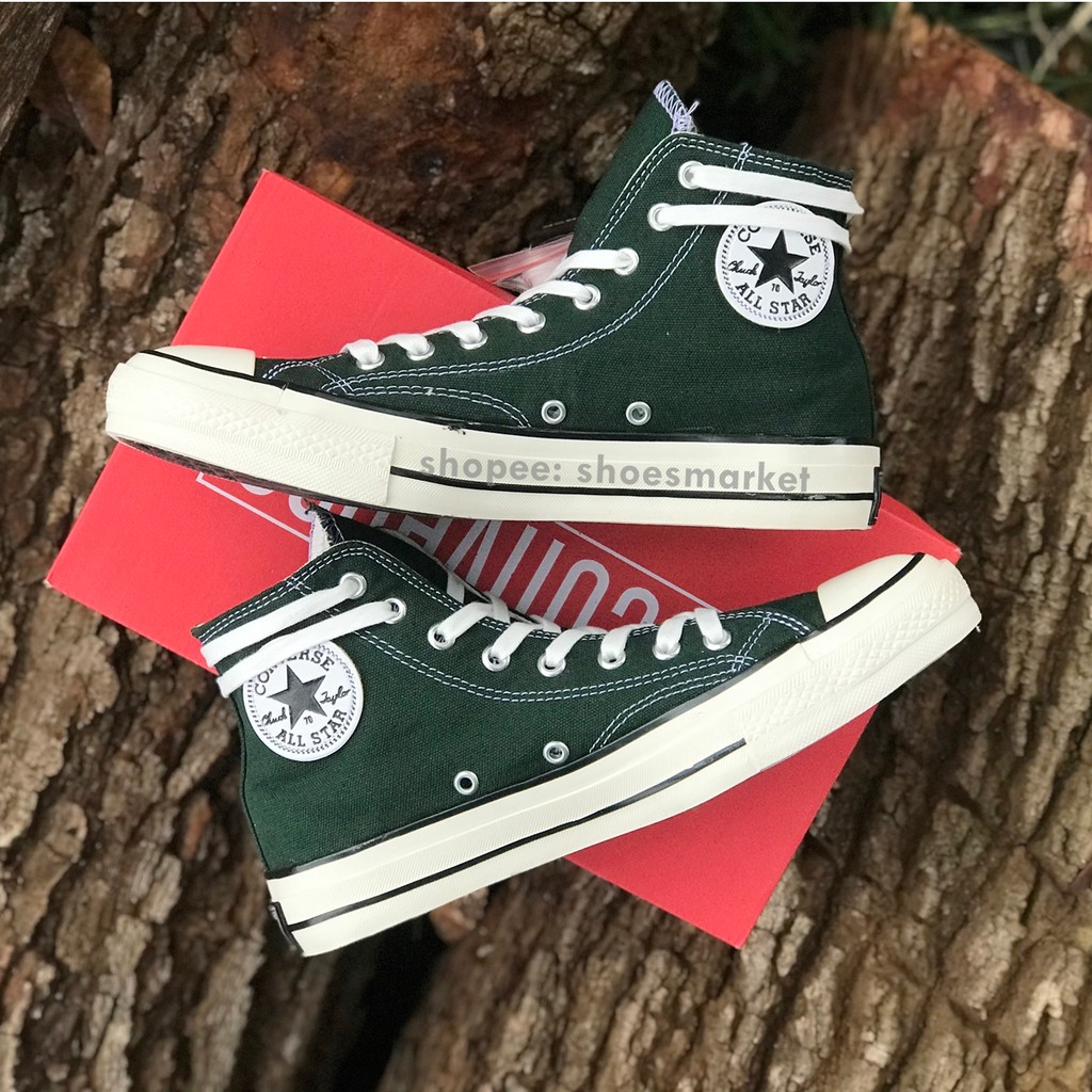 SEPATU CONVERSE 70S HIGH GREEN HERBAL ALL STAR CHUCK TAYLOR OBRAL MURAH