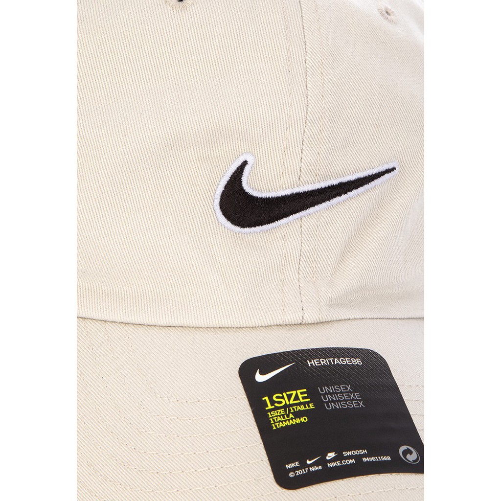 NIKE SPORTSWEAR HERITAGE 86 Cap Light Bone 943091-072 Topi Original