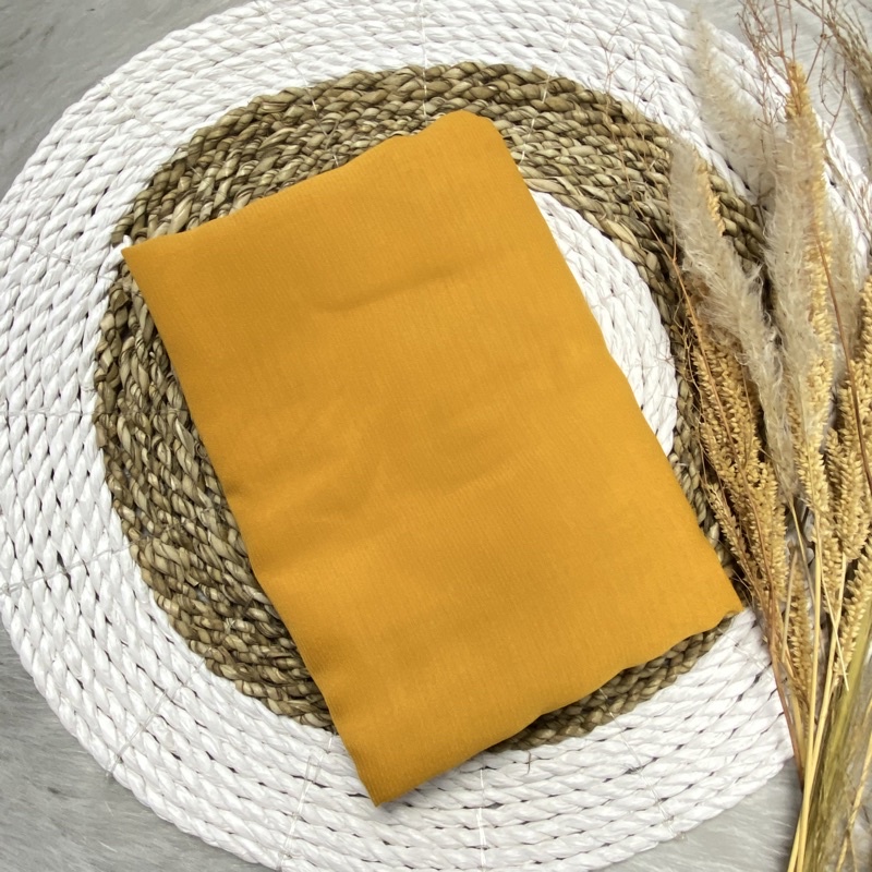 Daily Hijab Bella Square / Jilbab Kerudung segiempat 4-Bella POLOS MUSTARD