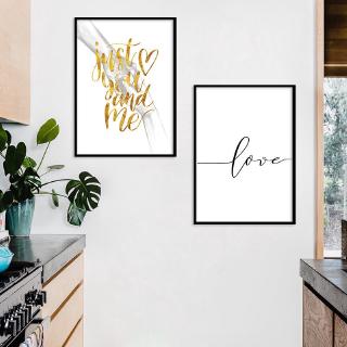  Lukisan  Tangan Cinta  Warna Hitam Dan Putih Bahan Kanvas  