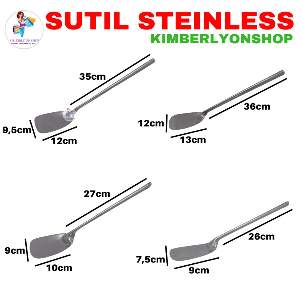 Kimberlyonshop Spatula Stainless Steel Sutil Sodet Stainless