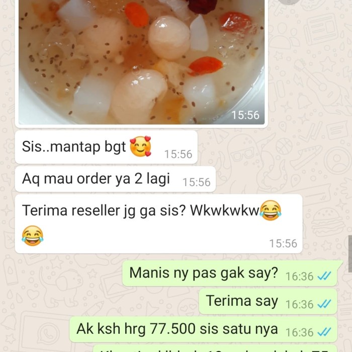 

201nhgg Paket Besar 440Gr Peach Gum Dessert Extra Snow Bird Nest - 11 Bahan Ds201Fs