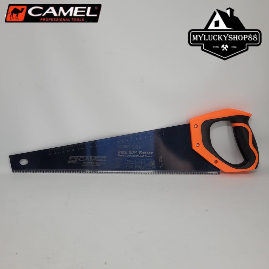 Camel Gergaji Kayu Gagang Karet 18 Inch Heavy Duty