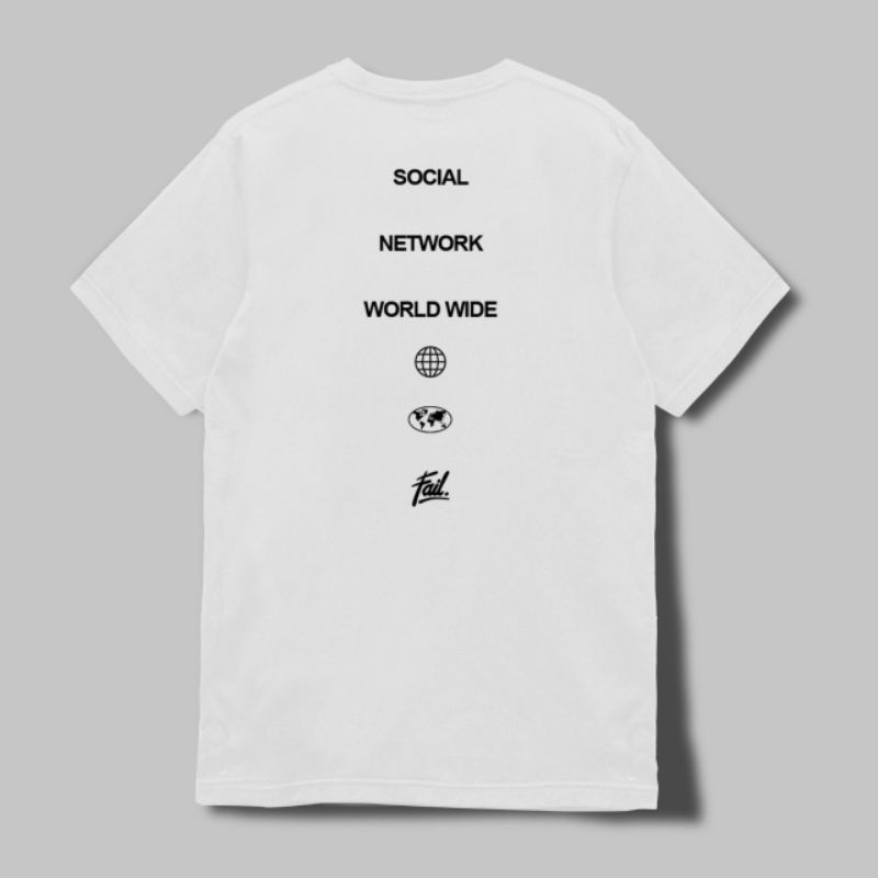 FAILOFFICIAL T-SHIRT - SOSIAL NETWORK 02 WHITE