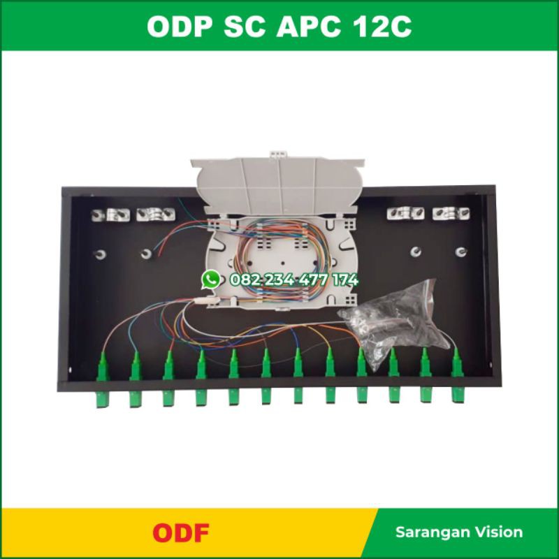 OTB/ODF 12c SC/APC Paket Komplit