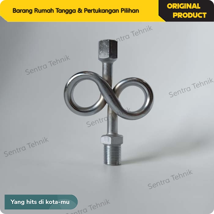 Kran Sifon Angka 8 Boiler Setrika Uap Laundry / Boiler Syphon