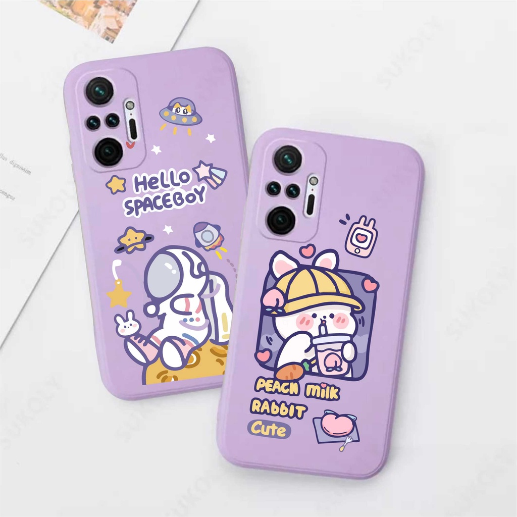 [MK5] Case Xiaomi Redmi Note 4 4X 5A 5 7 8 9 10 10S 4G 5G Pro Softcase Ungu Purple Lilac