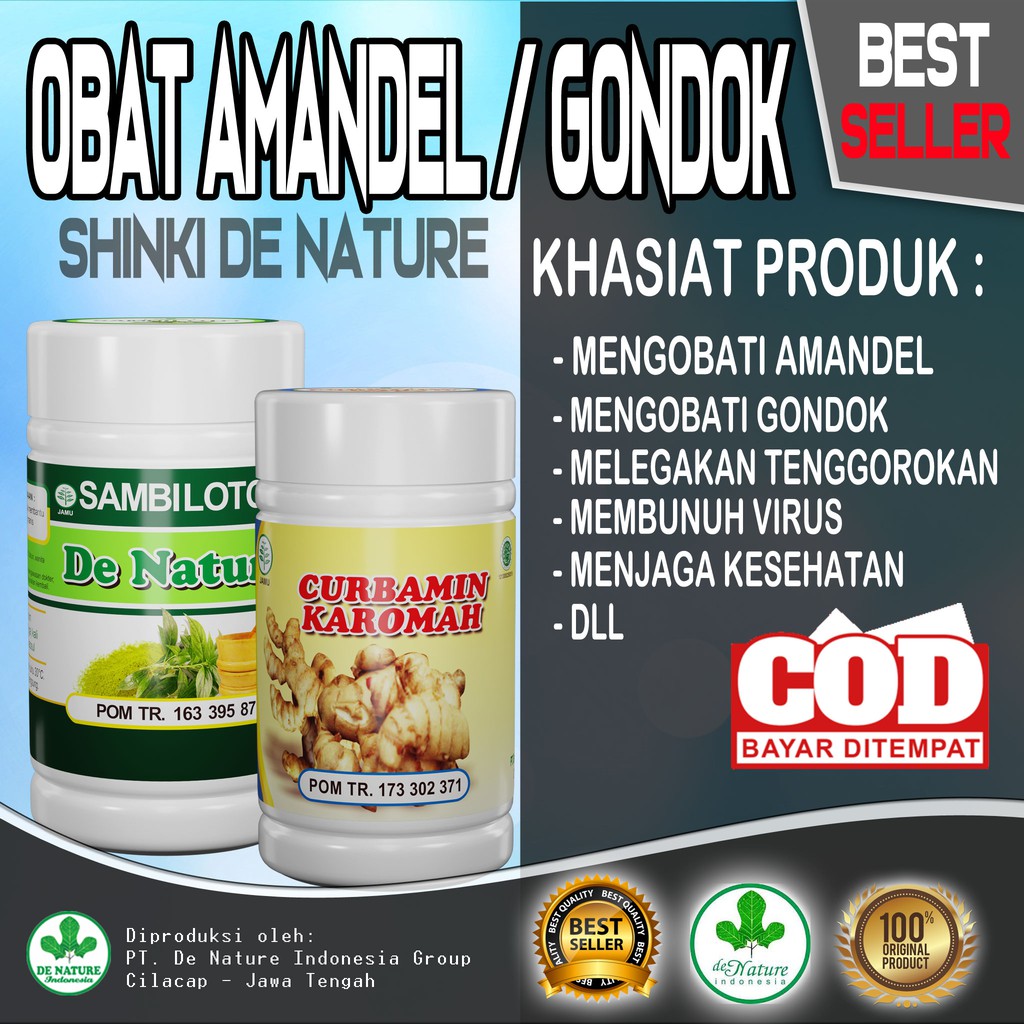 

New Produk! Obat Amandel Anak Sehat Alami De Nature
