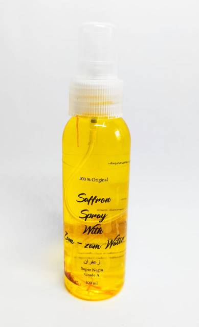 Saffron toner with zamzam water