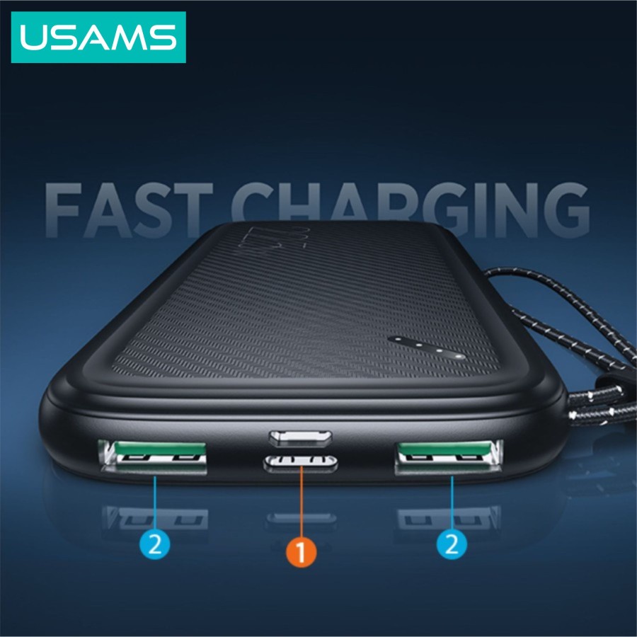 USAMS PB56 Power Bank Lanyard 10000mAh DUAL USB- CD150-1