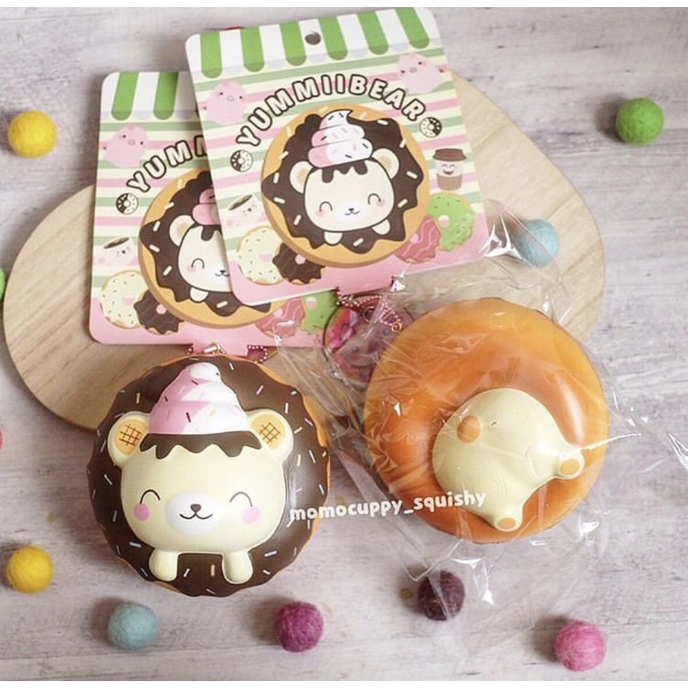 PROMO SQUISHY LICENSED jumbo yummiibear donut by creamiicandy 100 ORI  Murah