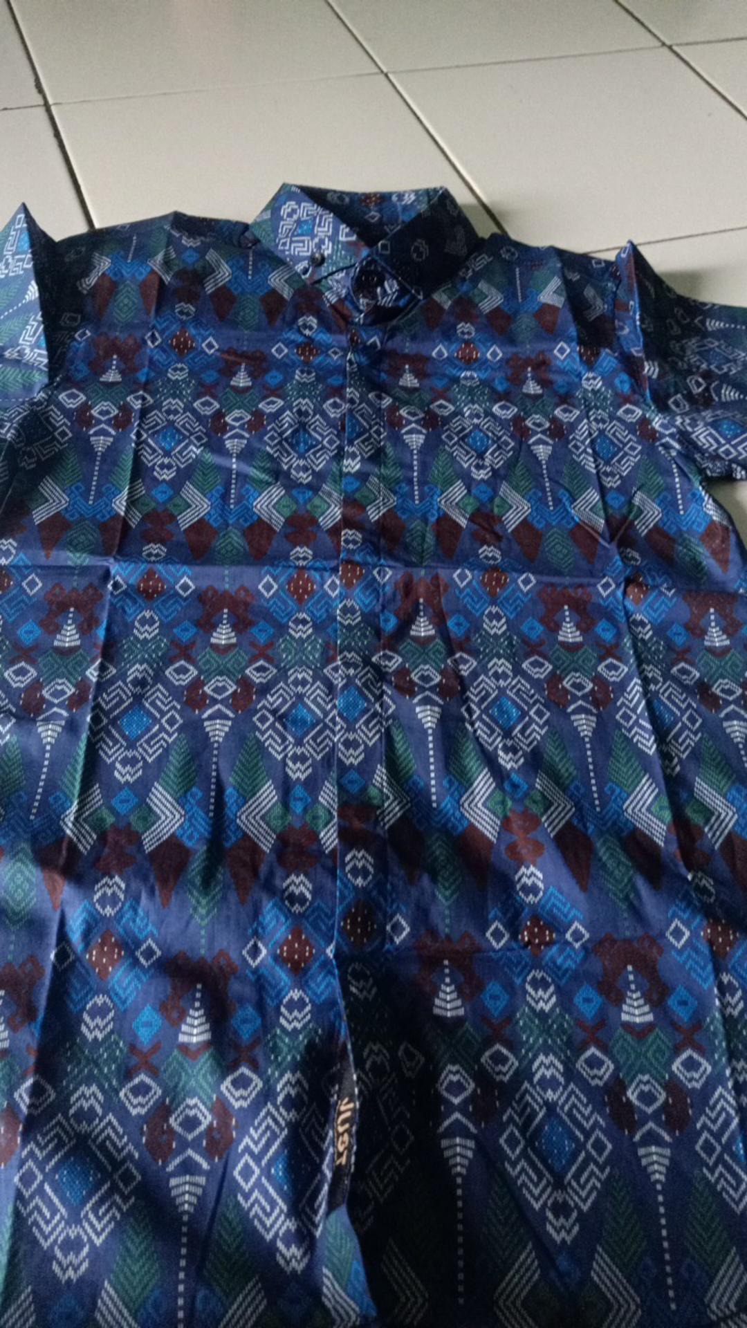 Kemeja Batik Pria Lengan Pendek Exclusive Kemeja Batik Cowok Kerja Kantoran Batik Songket 1030